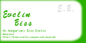 evelin biss business card